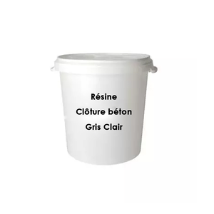 POT RESINE GRIS CLAIR 5 LITRES 1 POT POUR 30 PLAQUES